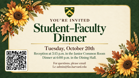 Student Faculty Dinner 