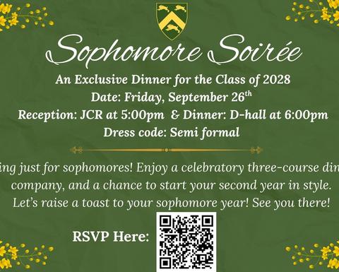 Sophomore dinner
